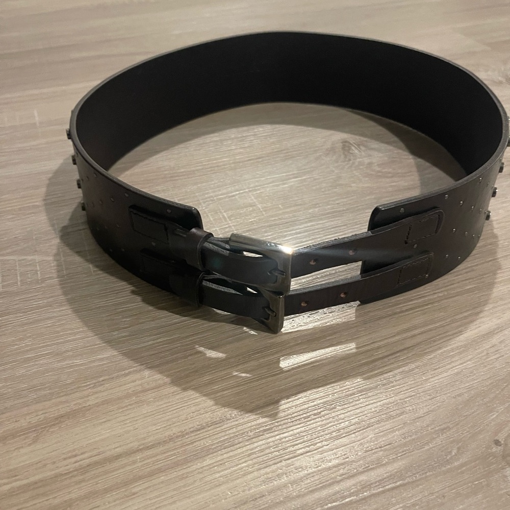 WORTH genuine leather dark brown women belt